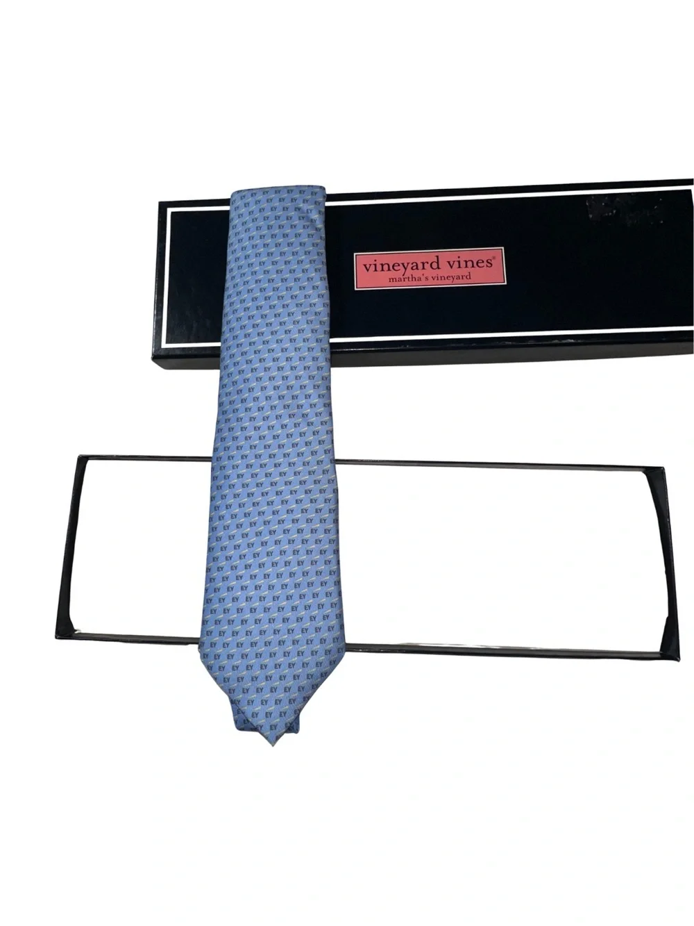 Vineyard Vines EY Ernst & Young Custom Collection Silk Tie NWT Boxed USA Made